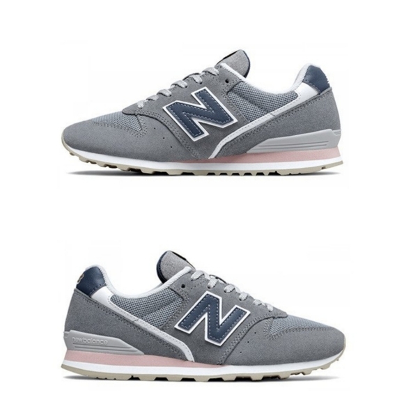 New Balance Shoes - NWT Retired NB 996 Retro Running Shoe Sneaker Grey / Navy / Pink